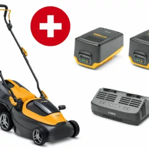Kit tondeuse à gazon sans fil Stiga Collector 140e - avec batterie 2 x 4 Ah et double chargeur - modèle 2025-Neuf
