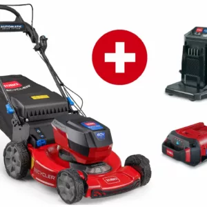 Tondeuse à gazon sans fil Toro eRecycler eS55AST Tondeuse à gazon 55 cm - set avec batterie 6 Ah et chargeur - modèle 2025-Neuf