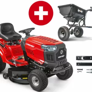 Tracteur de pelouse Troy-Bilt Horse 105T-R avec épandeur de remorque et attelage de remorque - modèle 2025-Neuf